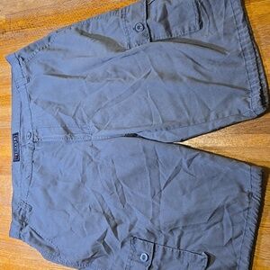 Decipher Men 38 Light Gray Cargo Camping Outdoor Loose‎ Baggy Pocket Shorts